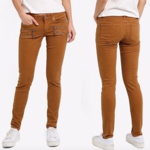 Paige Women's Brown Tan Edgemont Low Rise Jeans